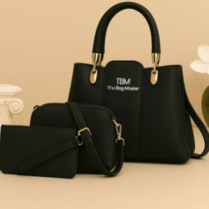 three piece premium quality luxury hand bags for girls