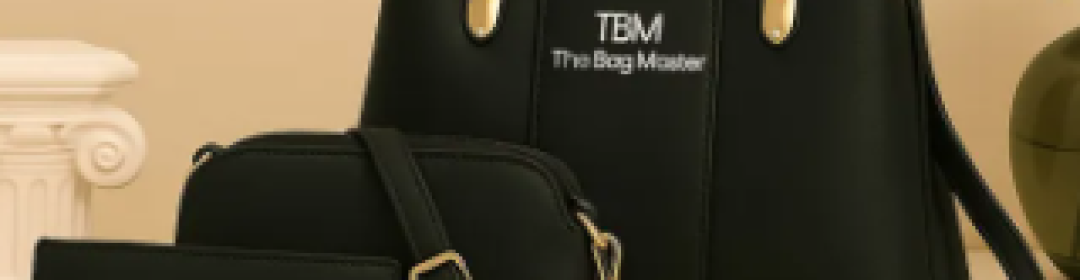 three piece premium quality luxury hand bags for girls